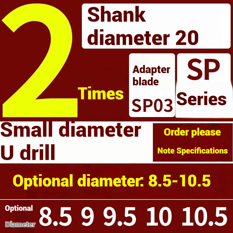 1059-u-drill cutter bar violent drilling u-turn drills WC inserts flat bottom deep hole extension lathe with CNC water jet fast drills Shandong Denso Pricision Tools Co.,Ltd.